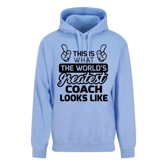 Worlds Greatest Coach Best Coach Ever Unisex Surf Hoodie