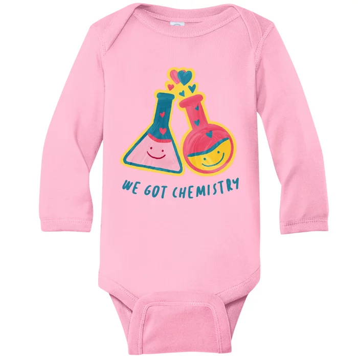 We Got Chemistry Cute Gift Baby Long Sleeve Bodysuit