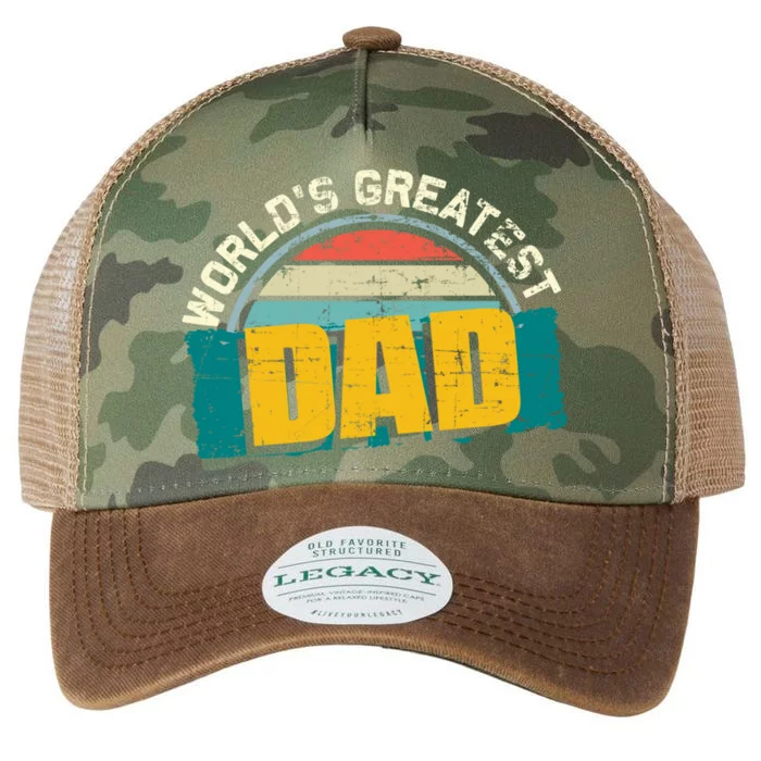 Worlds Greatest Dad Gift Legacy Tie Dye Trucker Hat