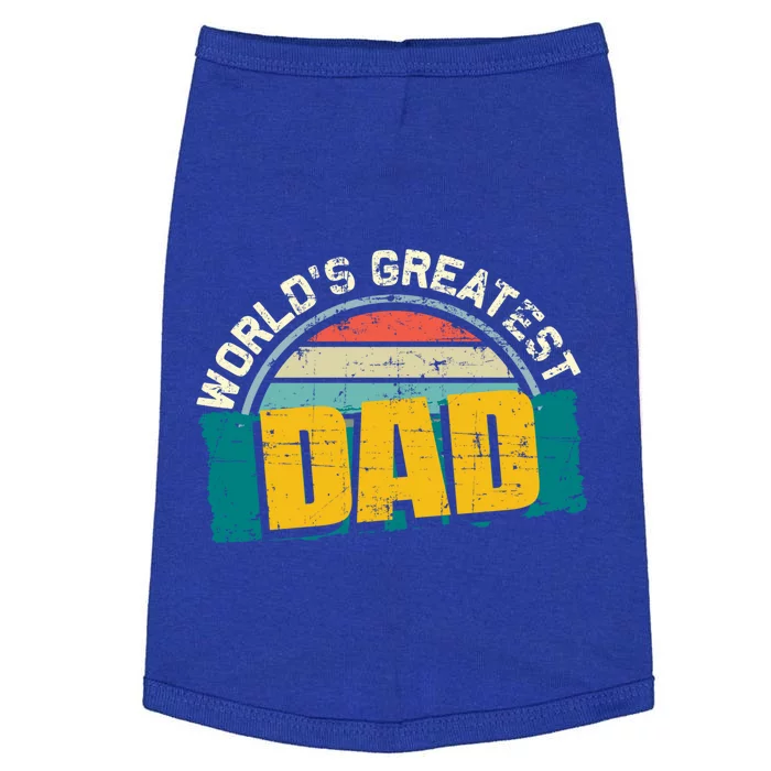 Worlds Greatest Dad Gift Doggie Tank