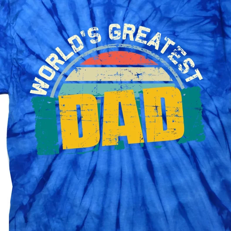 Worlds Greatest Dad Gift Tie-Dye T-Shirt