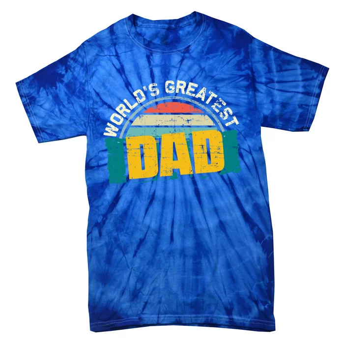 Worlds Greatest Dad Gift Tie-Dye T-Shirt