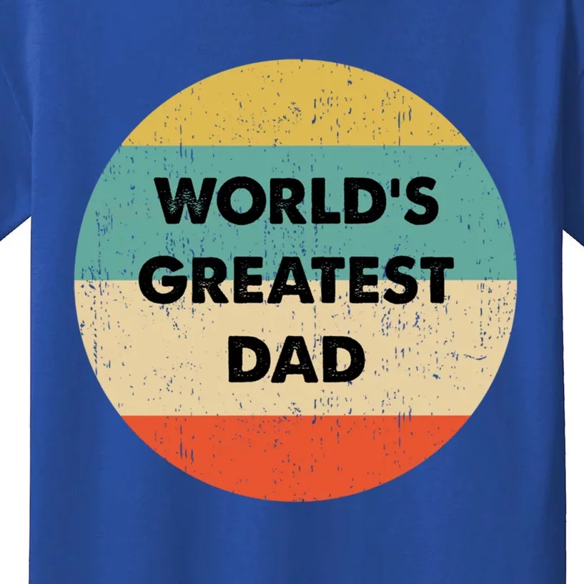 Worlds Greatest Dad Gift Kids T-Shirt