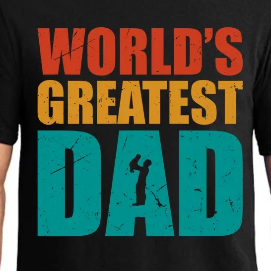 Worlds Greatest Dad Retro Funny Gift Pajama Set