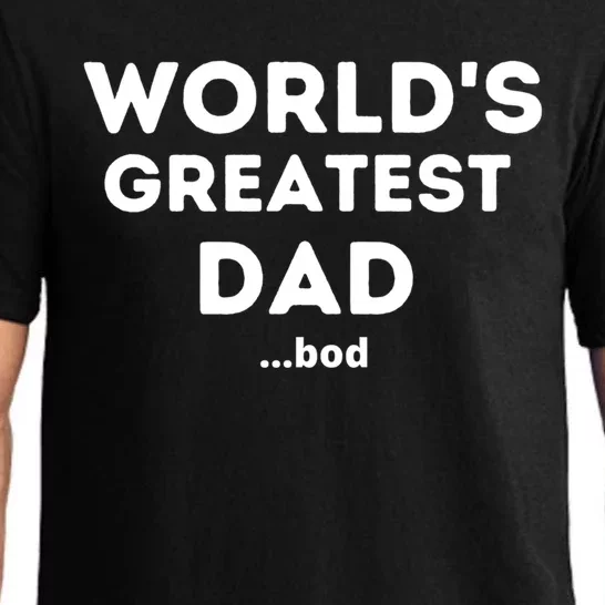 Worlds Greatest Dad Bod Funny Fathers Day Grandpa Gift Pajama Set