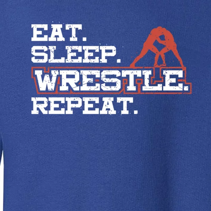 Wrestling Gift Design For Wrestling Fans Wrestle Gift Toddler Sweatshirt