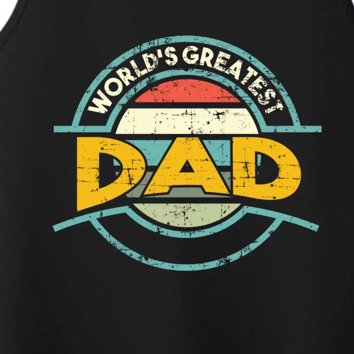 Worlds Greatest Dad Gift Performance Tank