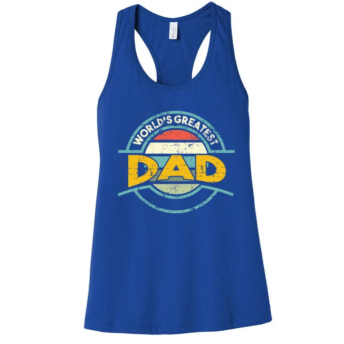 Worlds Greatest Dad Gift Women's Racerback Tank