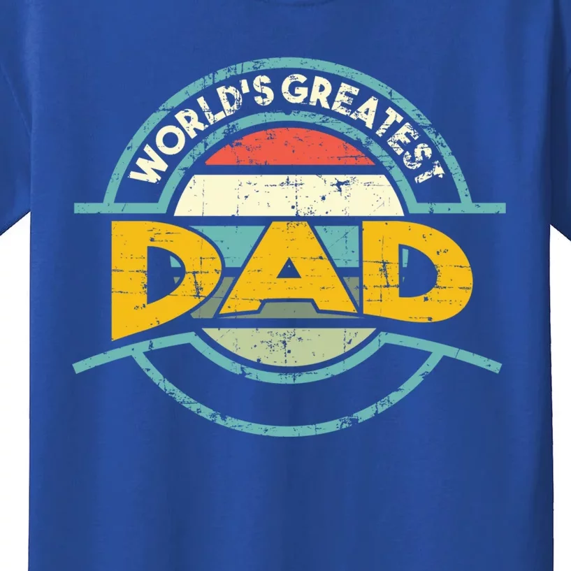 Worlds Greatest Dad Gift Kids T-Shirt