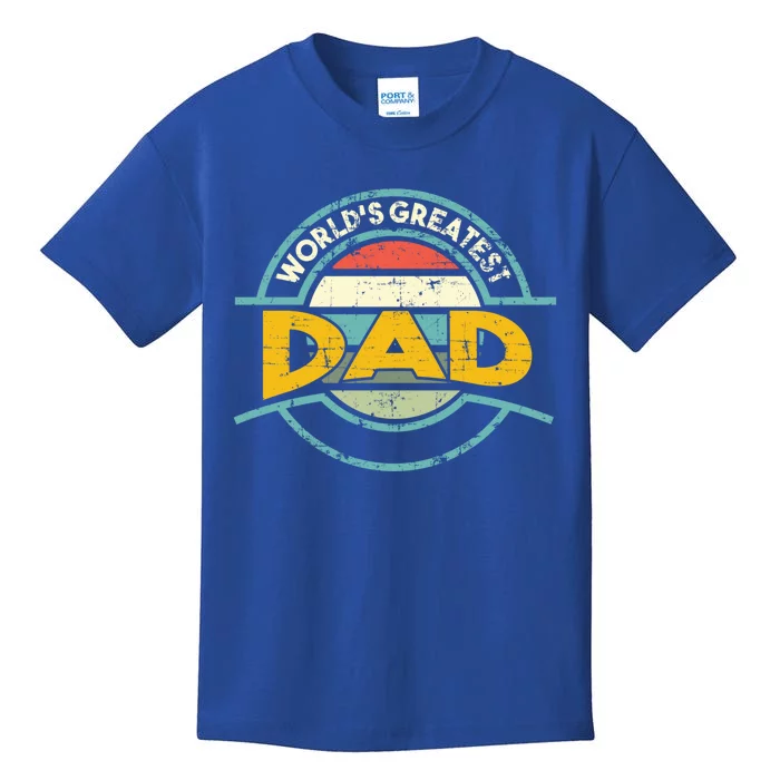 Worlds Greatest Dad Gift Kids T-Shirt