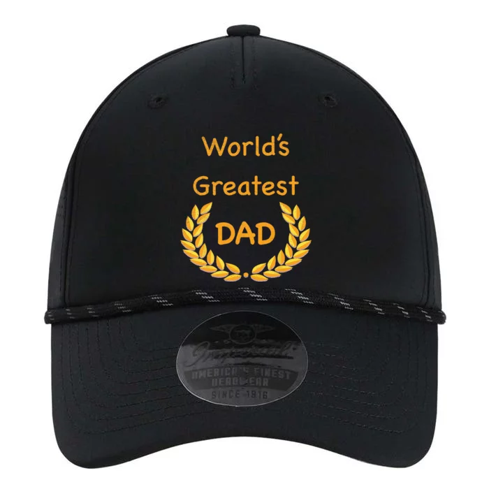 World's Greatest Dad ,Father, Daddy, Father's day GraphicT Performance The Dyno Cap