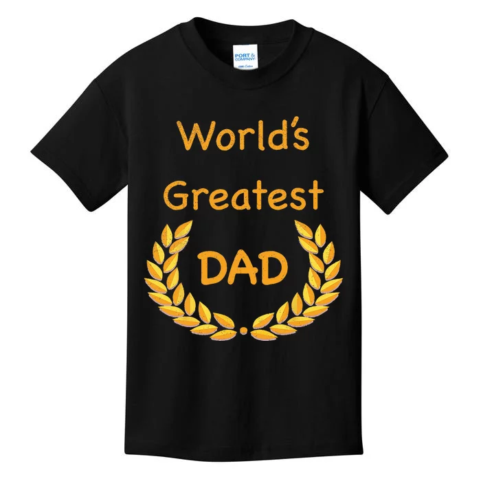 World's Greatest Dad ,Father, Daddy, Father's day GraphicT Kids T-Shirt