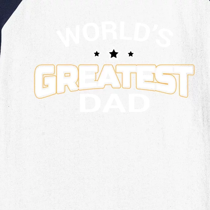 WorldS Greatest Dad Gift Papa FatherS Day Gift Cute Gift Baseball Sleeve Shirt