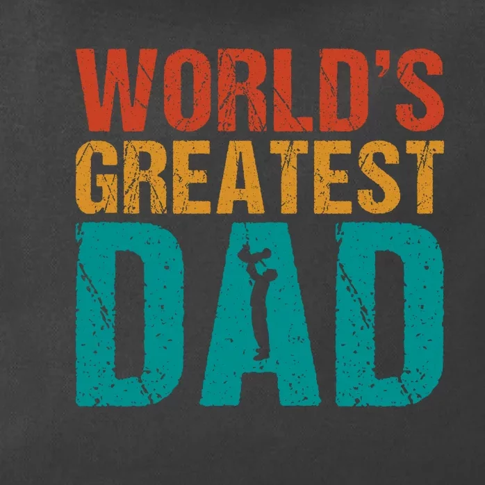 WorldS Greatest Dad Zip Tote Bag