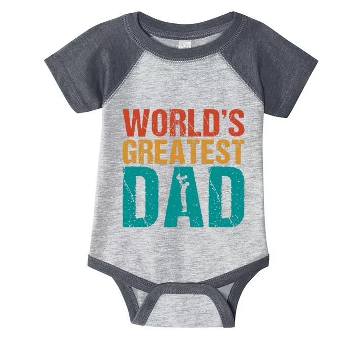 WorldS Greatest Dad Infant Baby Jersey Bodysuit