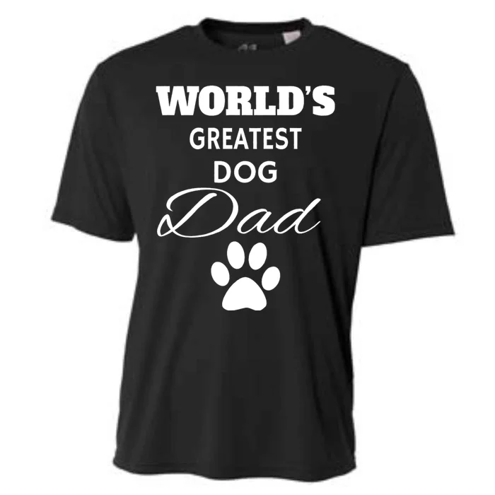 WorldS Greatest Dog Dad Cooling Performance Crew T-Shirt