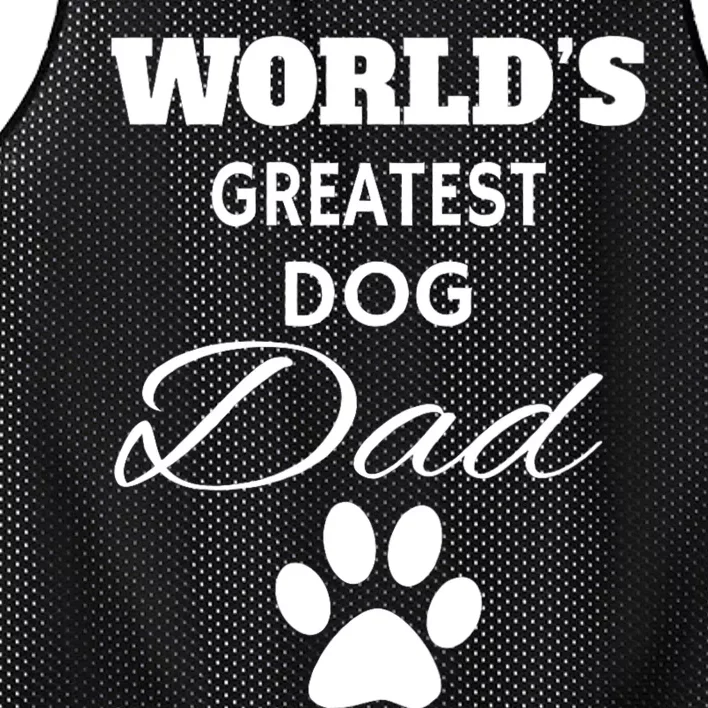 WorldS Greatest Dog Dad Mesh Reversible Basketball Jersey Tank