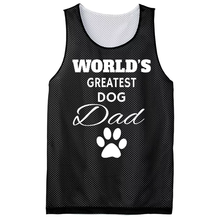 WorldS Greatest Dog Dad Mesh Reversible Basketball Jersey Tank