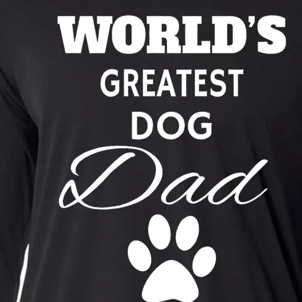 WorldS Greatest Dog Dad Cooling Performance Long Sleeve Crew