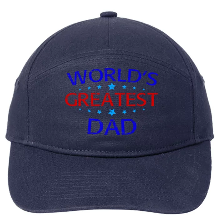 Worlds Greatest Dad 7-Panel Snapback Hat