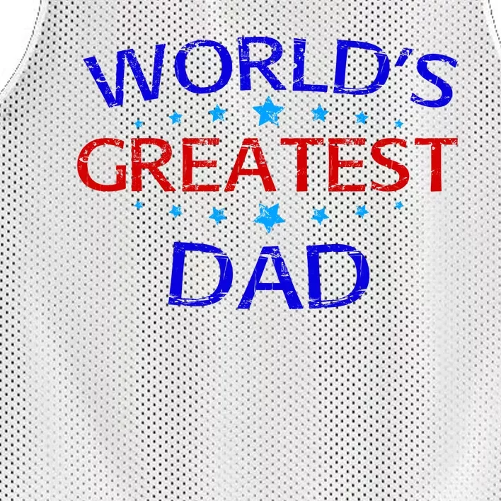 Worlds Greatest Dad Mesh Reversible Basketball Jersey Tank