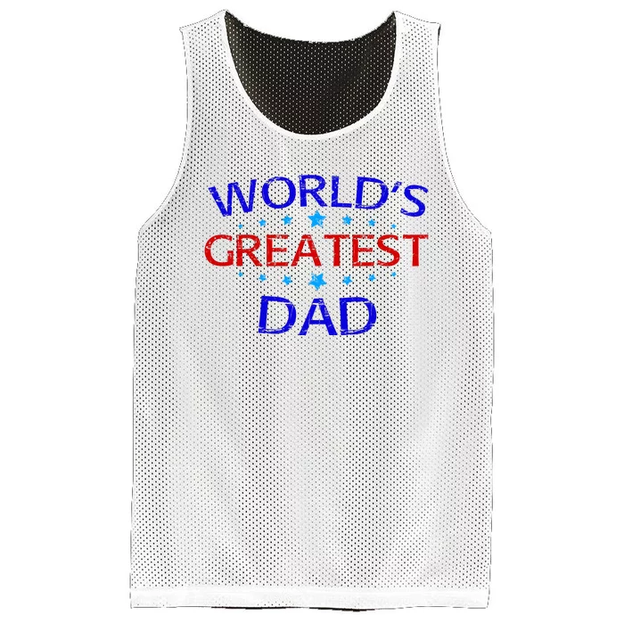 Worlds Greatest Dad Mesh Reversible Basketball Jersey Tank