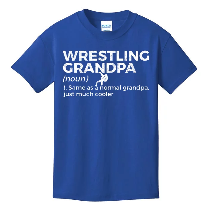 Wrestling Grandpa Definition Gift Kids T-Shirt