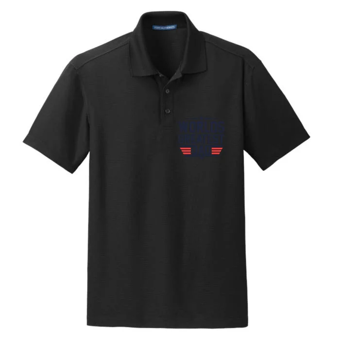 World's Greatest Dad Dry Zone Grid Performance Polo