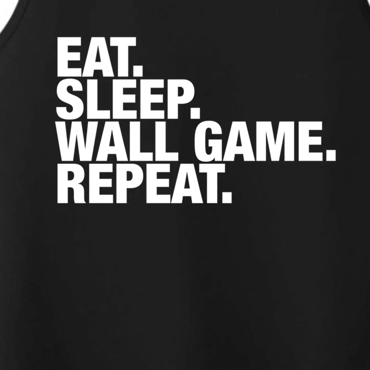 Wall Game Eat Sleep Repeat Gift Performance Tank