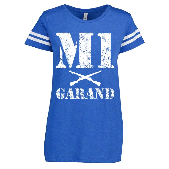 Wwii Gun Enthusiast M1 Garand Lover Military History Gift Enza Ladies Jersey Football T-Shirt