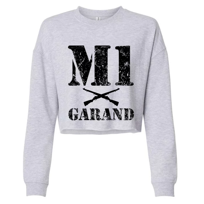 Wwii Gun Enthusiast M1 Garand Lover Military History Gift Cropped Pullover Crew