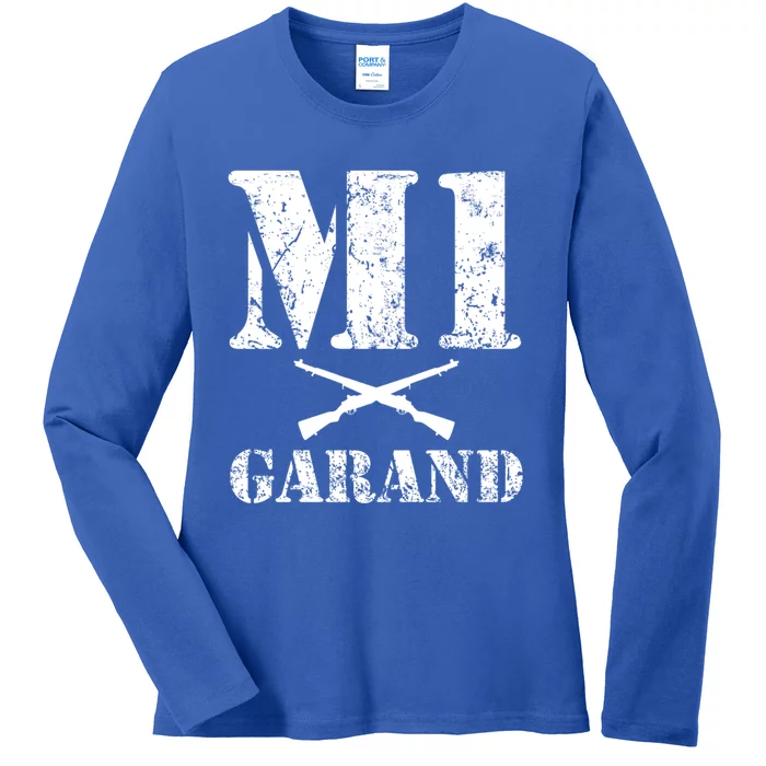 Wwii Gun Enthusiast M1 Garand Lover Military History Gift Ladies Long Sleeve Shirt