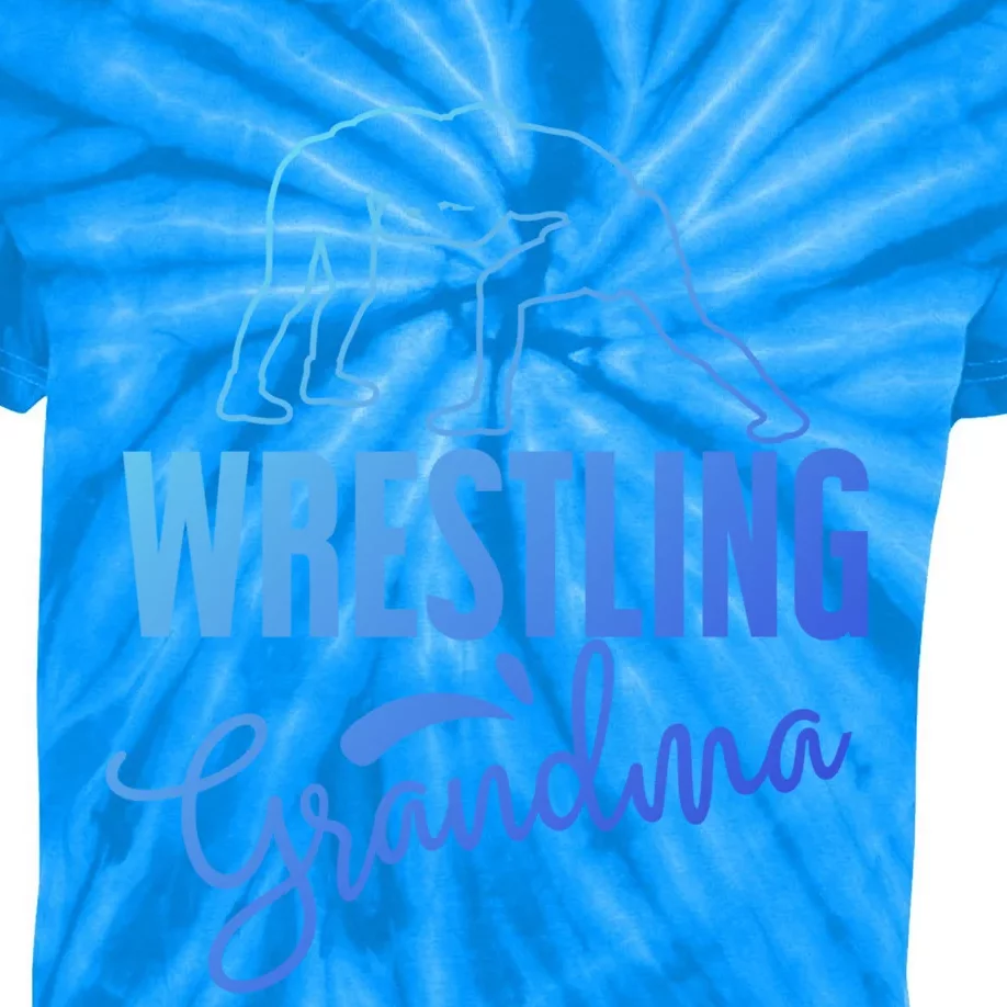 Wrestling Grandma For Wrestling Grandmother Gift Kids Tie-Dye T-Shirt