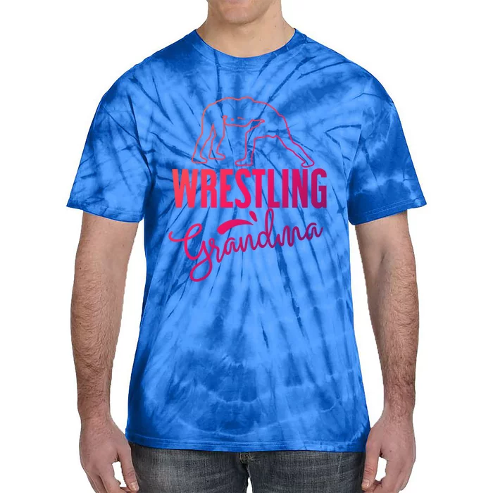 Wrestling Grandma For Wrestling Grandmother Gift Tie-Dye T-Shirt