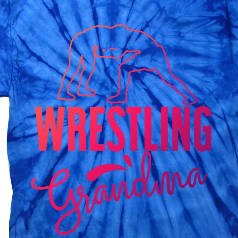 Wrestling Grandma For Wrestling Grandmother Gift Tie-Dye T-Shirt