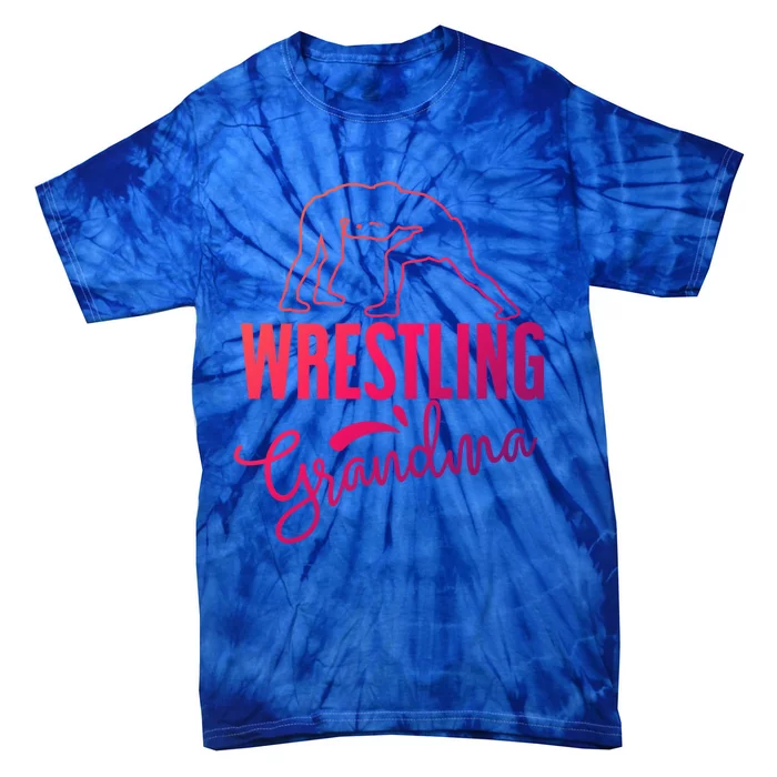 Wrestling Grandma For Wrestling Grandmother Gift Tie-Dye T-Shirt