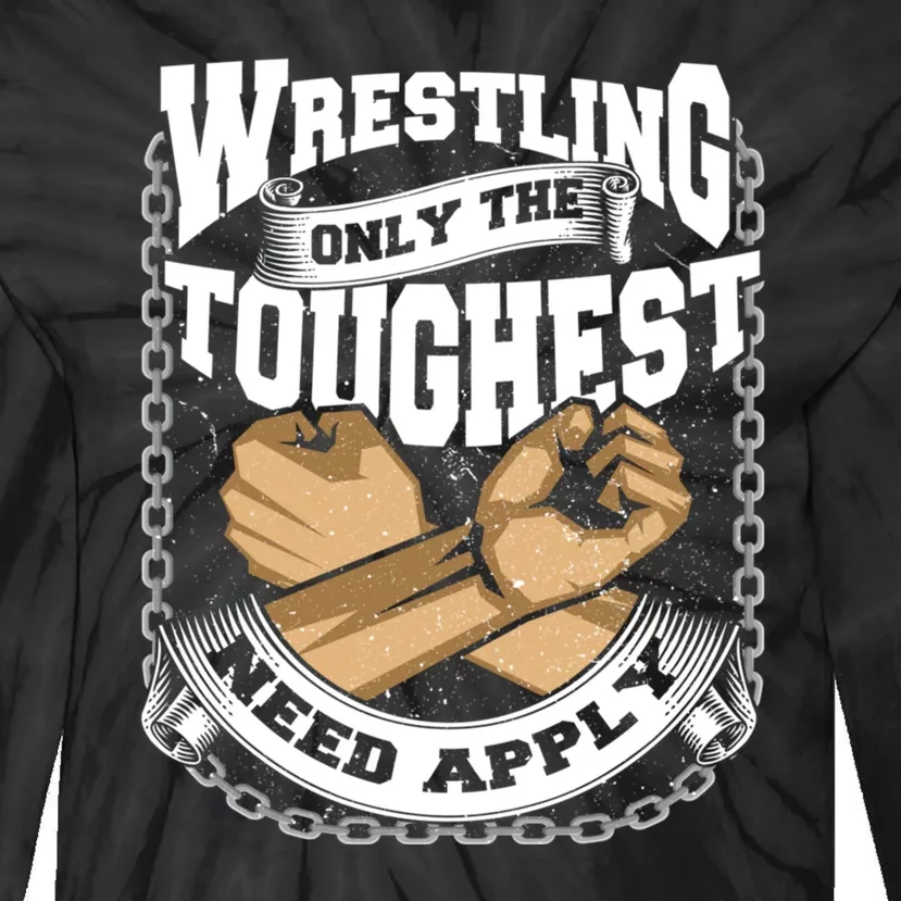 Wrestling Ground Fight Exhibition Fight Catch Tie-Dye Long Sleeve Shirt