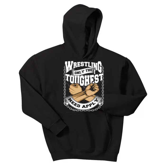 Wrestling Ground Fight Exhibition Fight Catch Kids Hoodie