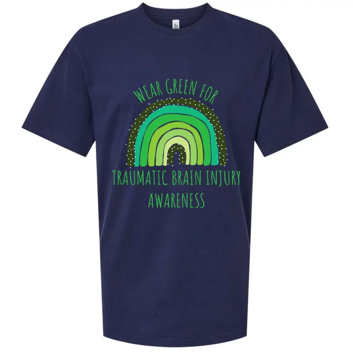 Wear Green For Traumatic Brain Injury Awareness Month Sueded Cloud Jersey T-Shirt