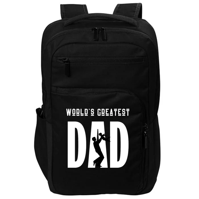 World’S Greatest Father Fathers Day Gift Funny Impact Tech Backpack