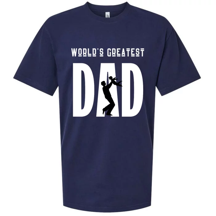 World’S Greatest Father Fathers Day Gift Funny Sueded Cloud Jersey T-Shirt