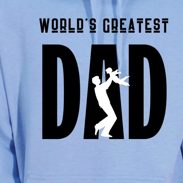 World’S Greatest Father Fathers Day Gift Funny Unisex Surf Hoodie