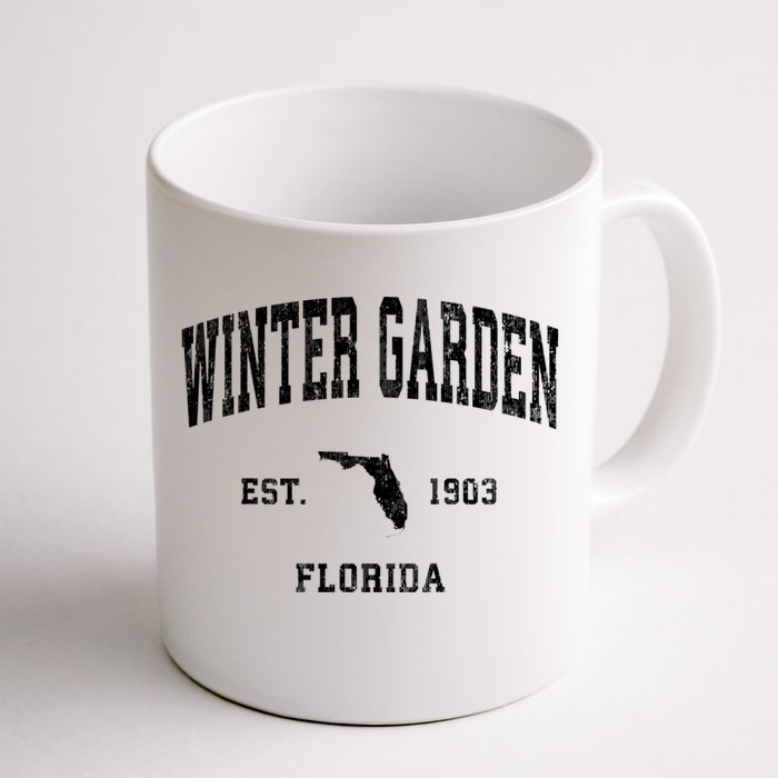 Winter Garden Florida Fl Vintage Athletic Front & Back Coffee Mug