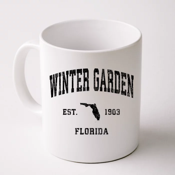 Winter Garden Florida Fl Vintage Athletic Front & Back Coffee Mug