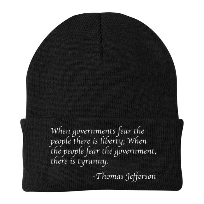 When Governments Fear The People There Is Liberty Knit Cap Winter Beanie