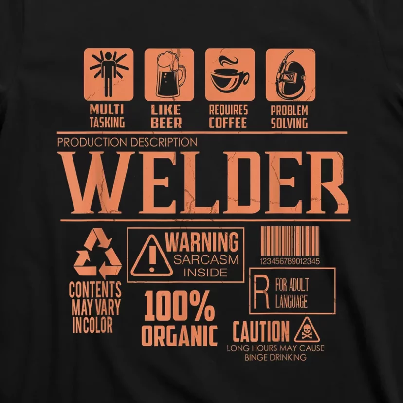 Welder Gifts For Men Funny Welder Funny Welding T-Shirt