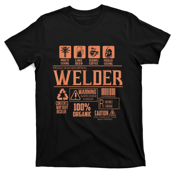 Welder Gifts For Men Funny Welder Funny Welding T-Shirt