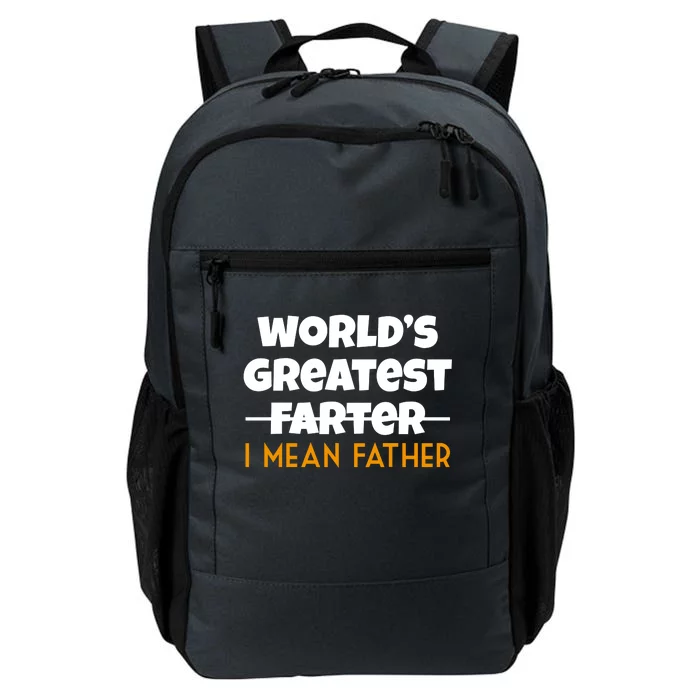 World's Greatest Farter I Mean Father Funny Daily Commute Backpack