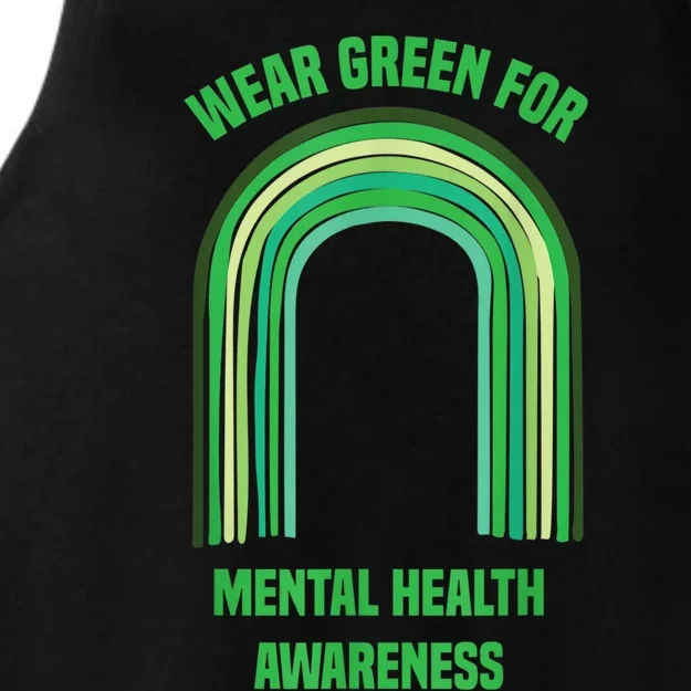 Wear Green For Mental Health Awareness, | Mental Health Ladies Tri-Blend Wicking Tank