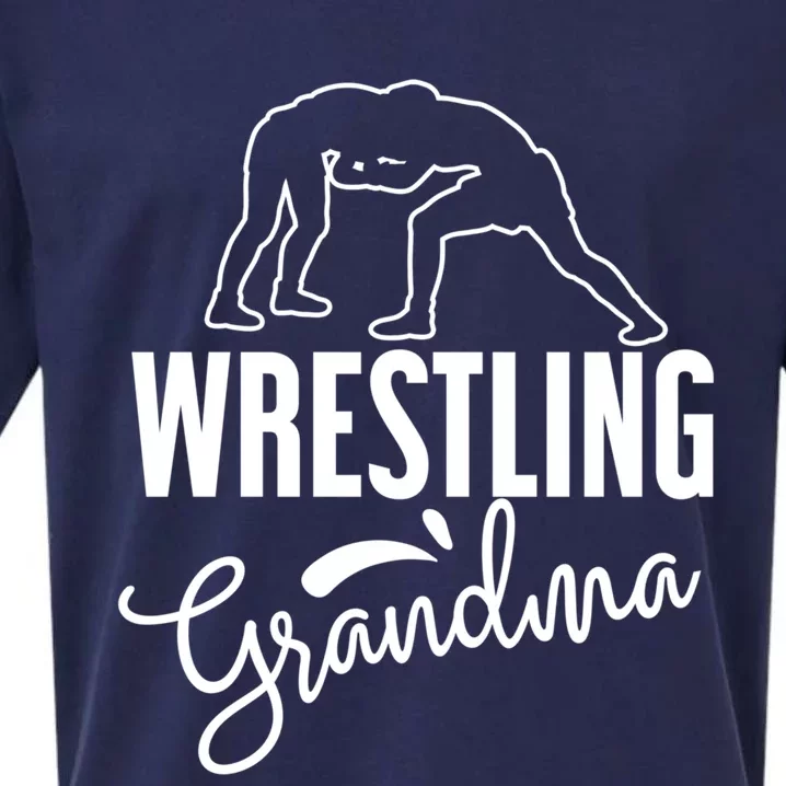 Wrestling Grandma For Wrestling Grandmother Gift Sueded Cloud Jersey T-Shirt